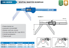 Dijital Açı Radyüs Kumpası 169 Serisi