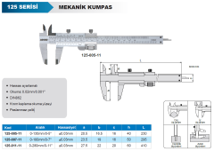 Mekanik Kumpas 125 Serisi - Hassas Ayarlamalı