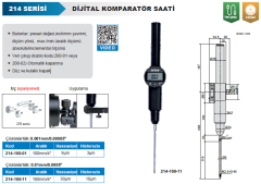 Dijital Komparatör Saati 100mm 214 Serisi