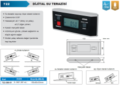 Dijital Su Terazisi 722 Serisi