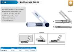Dijital Açı Ölçer 726 Serisi