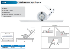 Üniversal Açı Ölçer 816 Serisi