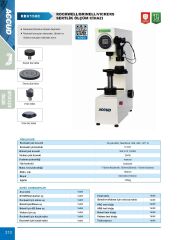 Rockwell/Brinell/Vickers Sertlik Ölçüm Cihazı RBV 150C