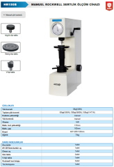 Manuel Rockwell Sertlik Ölçüm Cihazı HR150 B