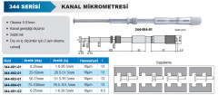 Kanal Mikrometresi 344 Serisi