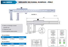 Mekanik Dış Çap Kanal Kumpası-Pimli 144 Serisi