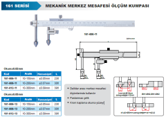 Mekanik Merkez Mesafesi Ölçüm Kumpası 161 Serisi