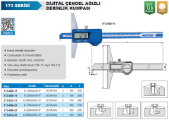Dijital Çengel Derinlik Kumpası 173 Serisi