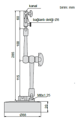 Vakumlu Komparatör Standı 285mm