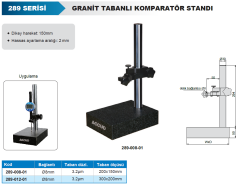 Granit Komparatör Standı 300x200mm