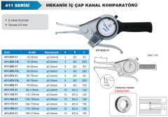 Mekanik İç Çap Kanal Komparatörü 411 Serisi