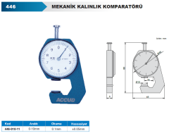 Mekanik Kalınlık Komparatörü 0-10mm