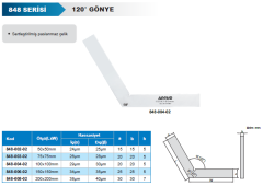 120° Gönye 848 Serisi