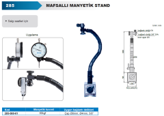 Mafsallı Manyetik Stand 330mm