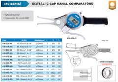Dijital İç Çap Kanal Komparatörü 410 Serisi