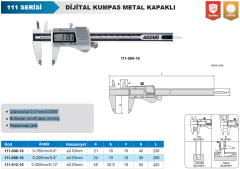 Dijital Kumpas Metal Kapaklı 111 Serisi